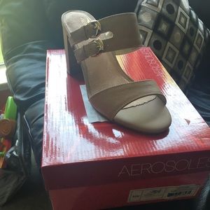 Aerosoles dress sandals leather 8.5